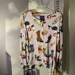 Nick & Nora shoe pajama top